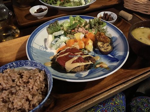 Set meal  at Organic House Salute in Kyoto