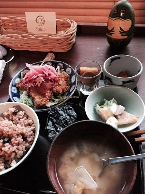 Lunch Set menu at Organic House Salute in Kyoto