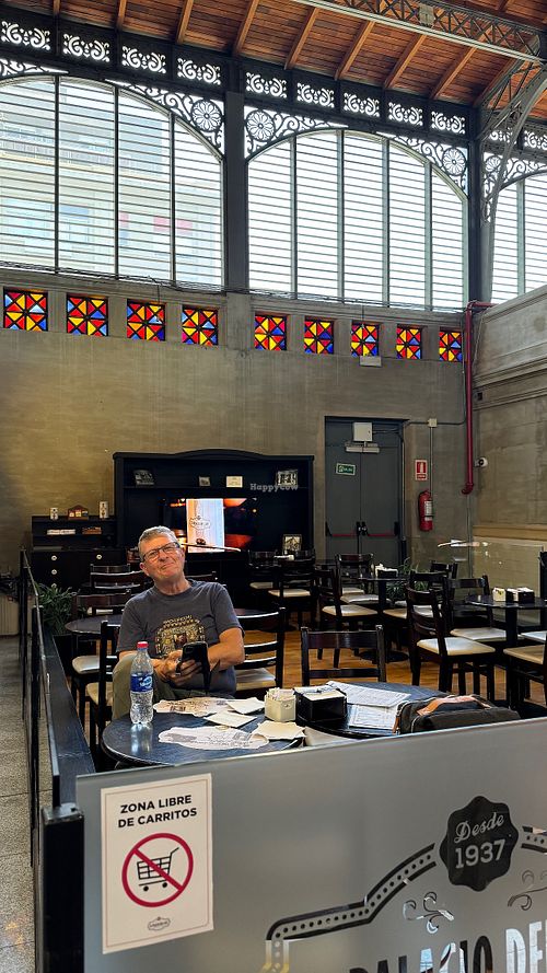 Seating area  at El Palacio del Café in Montevideo