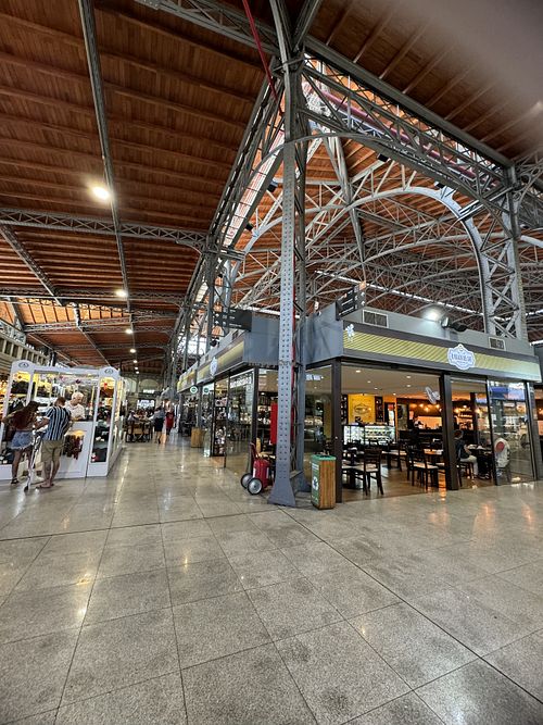 Inside the markets  at El Palacio del Café in Montevideo