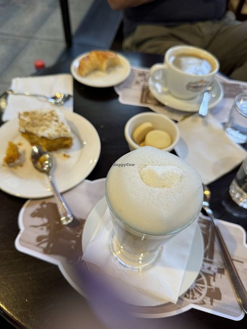 Coffee and cake was perfect for afternoon tea.  at El Palacio del Café in Montevideo