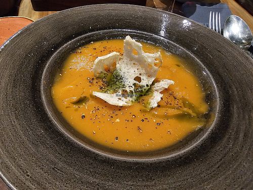 Carrot soup at Mirage Restoran in Kraljevo