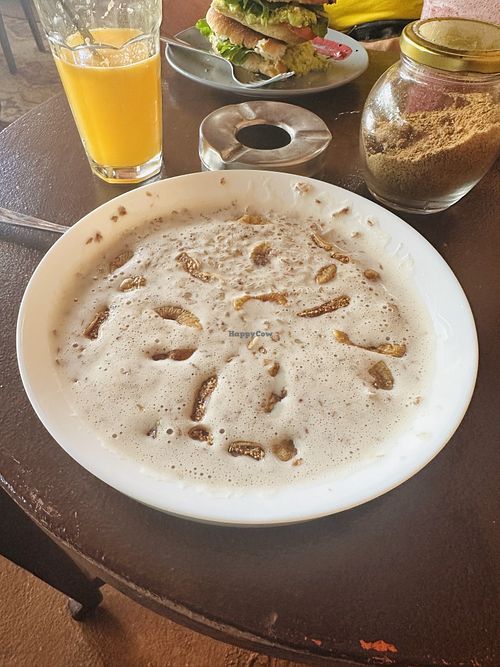 Buckwheat Fig Porridge with Soy Milk 👌🏻  at 69 Coffee & Food in Morjim