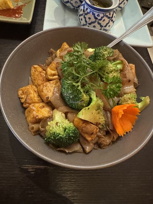 Pad see ew with tofu (ask for no egg)  at Sutha Thai Kitchen in Tustin