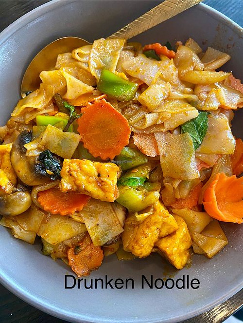 Drunken Noodle   at Sutha Thai Kitchen in Tustin