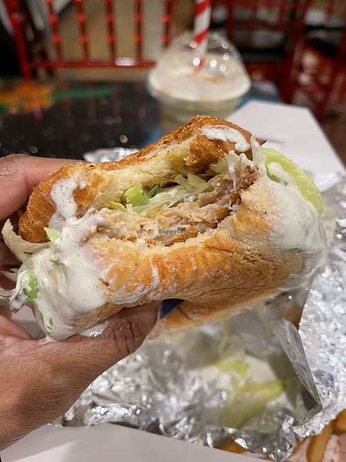 Fishless Sandwich special  #Veganuary at Bombay Food Junkies in St Louis