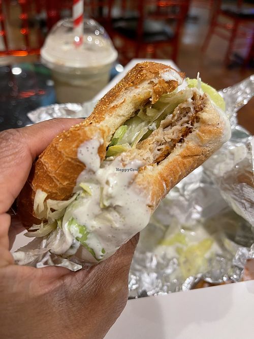 Fishless Sandwich special  #Veganuary at Bombay Food Junkies in St Louis