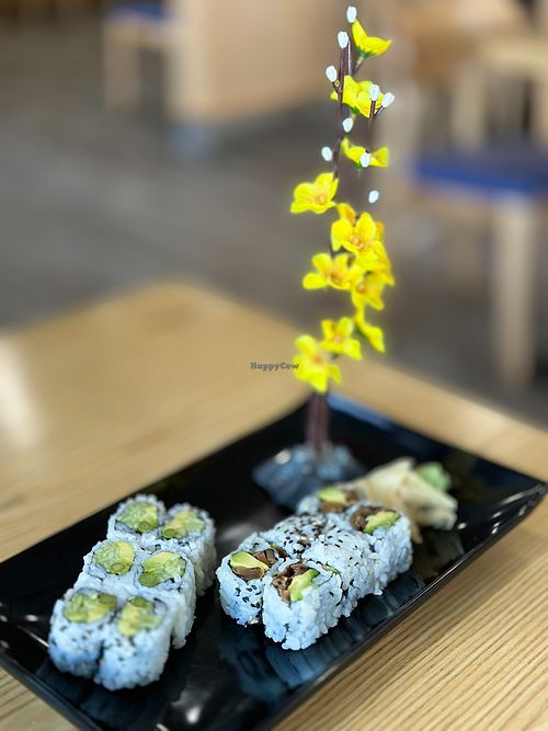 mushroom & avocado roll, AAC Roll at Tsunami Japanese in Burnsville