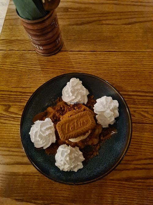 Biscoff waffle at The Raven in Chester