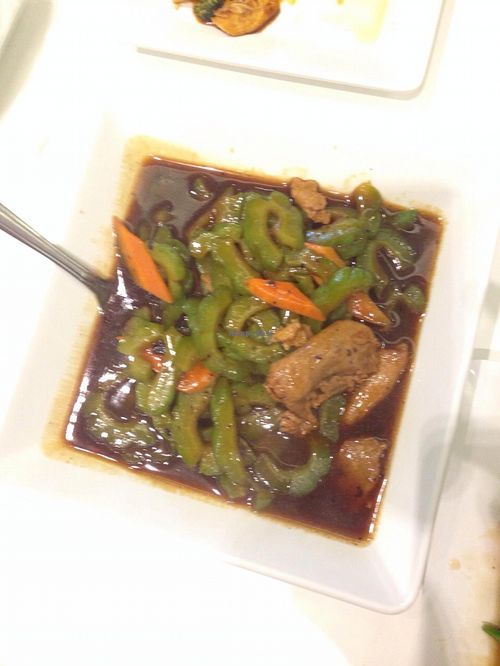 bittergourd with fermented black beans at Yuan Vegetarian Bistro in East Singapore
