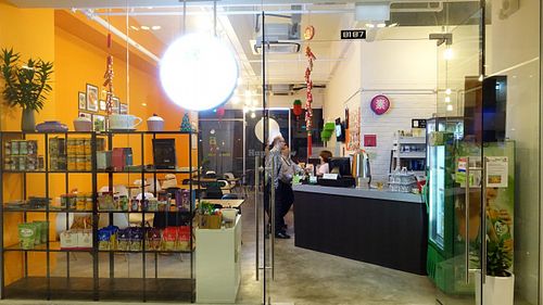 shop front  at Yuan Vegetarian Bistro in East Singapore