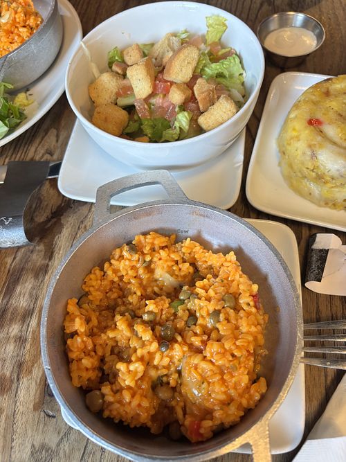 Salad, Rice and Beans  at Nativo in Monteverde