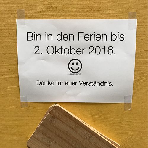 Closed till 2 October at Vegiman - Food Stall in Basel