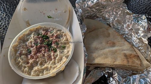 Baba Ganouj with pita at Beirut in Austin