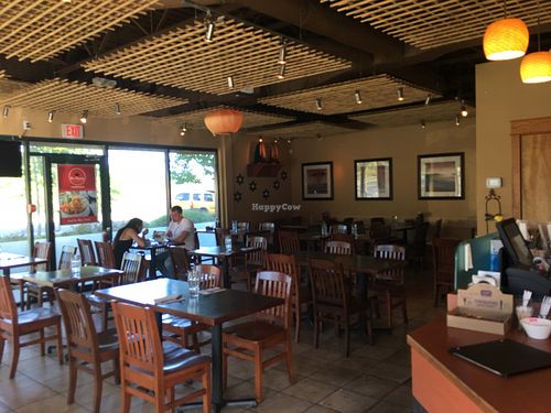 Inside the restaurant  at Little Thai Place in Victoria