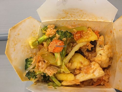 Pineapple fried rice vegan style 👌 at Little Thai Place in Victoria