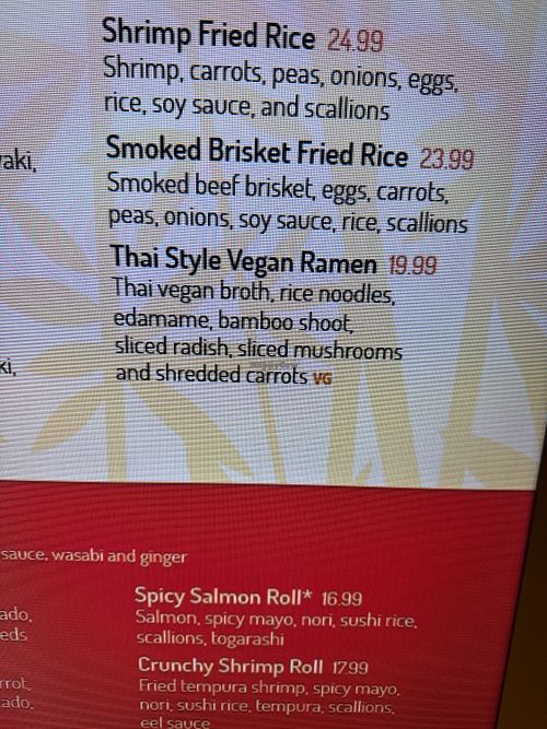 Vegan ramen    at IAH - Ban Bam - TC  in Houston