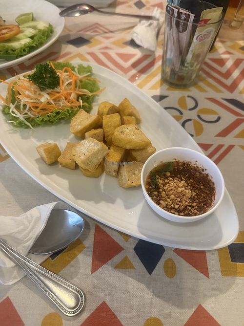 Vegan tofu! What a good luck here☺️  at Sweet & Sour Restaurant - สวีท แอนด์ ซาวร์ in Phuket