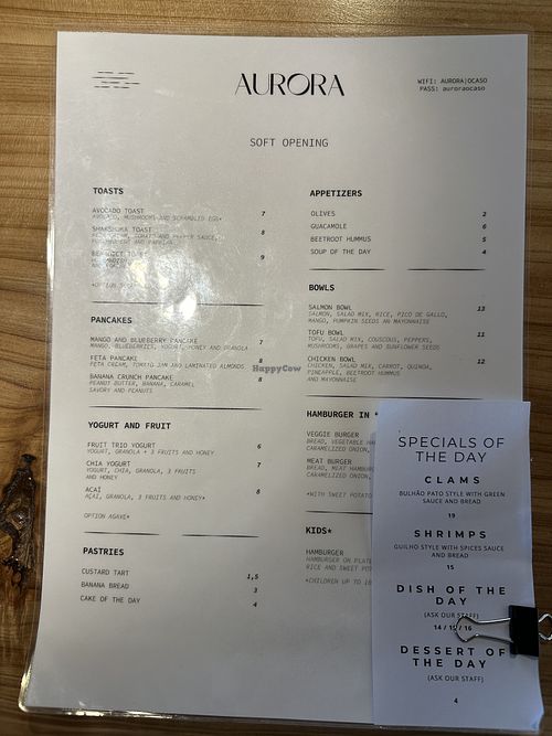Veggie options   at Aurora | Ocaso in Bom Sucesso