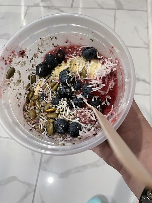 Smoothie bowl  at Be Cafe & Bakery in Hamilton