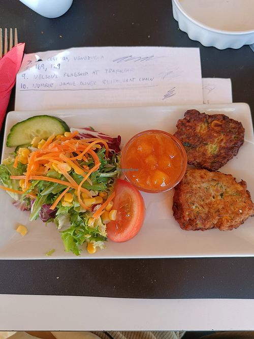 Vegetable fritters at Elliot's Restaurant in Bolnuevo