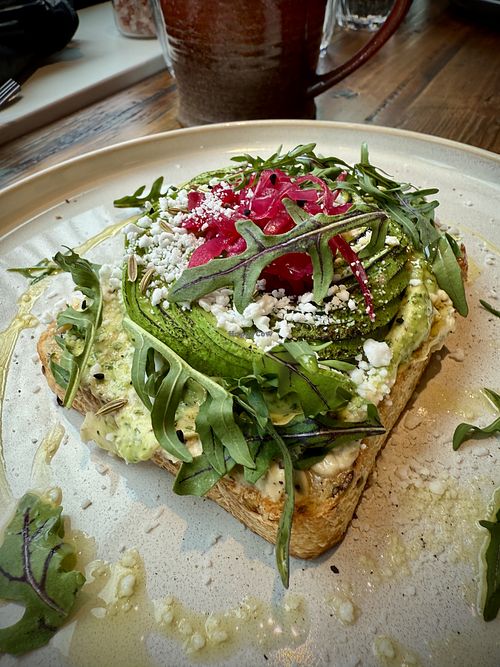 Best SVP toast ever no kidding   at AM Cafe in Vancouver