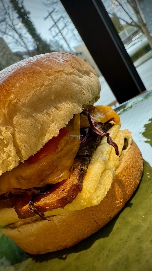 Fully loaded Sammy  at AM Cafe in Vancouver