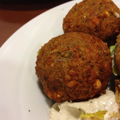 Falafel w/ vegan mayonnaise at Green Break Vegan Restaurant in San Sebastian