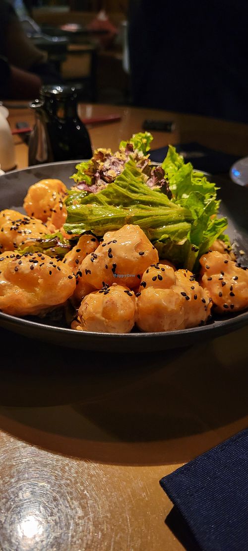 Cauliflower tempura at Ryoshi in Mexico City