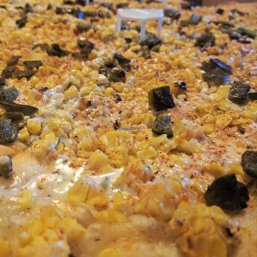 Seasonal Special: Elotes Pizza at Dimo's Pizza - Logan Square in Chicago