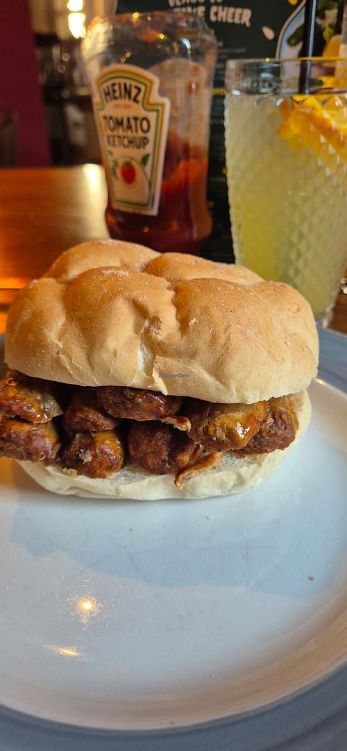 Vegan breakfast roll at Heathley Park in Leicester