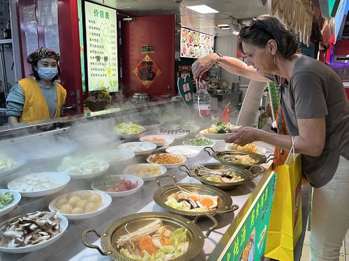 Fresh veggies for stir fry or hot pot  at Clean Water Vegetarian - 净水素食 in Shanghai