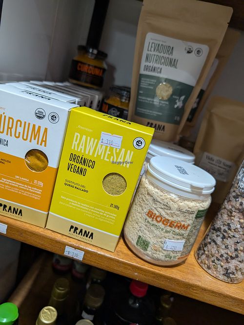 Vegan cheese at Vida Sana in Tacuarembo