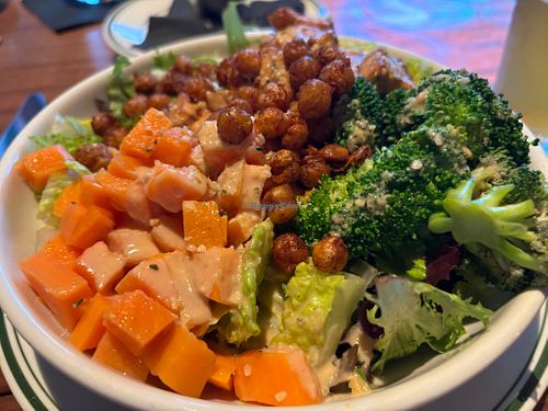 UB Bowl: critiqued them on the sweet potato saying it should
Be cooked more and they were open to the feedback.  at Union Bear Brewing Company - Denton in Denton