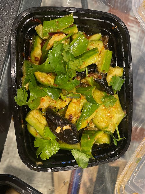 Cucumber saladd  at Meet Dumpling in San Diego