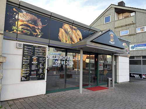outside the restaurant   at Orient Burger in Bad Arolsen