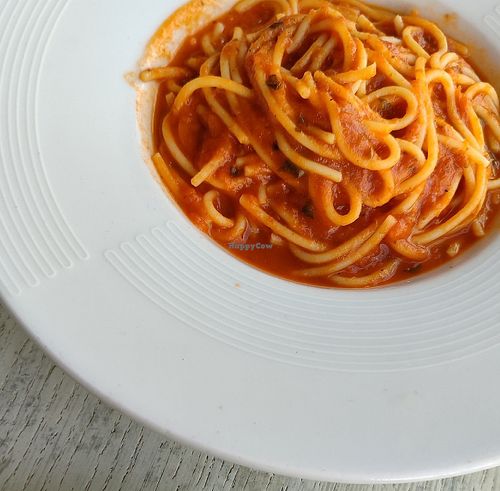 Pasta napolitana sin gluten at Puerto Blanco in Lanzarote
