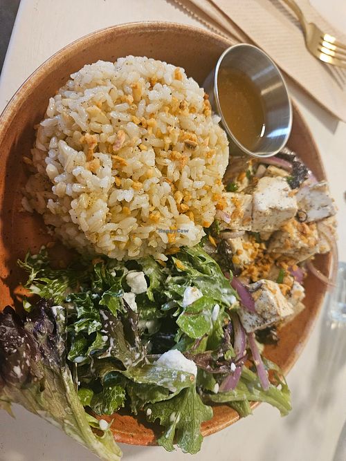 Tofu poke at Studio Cafe @ Yoga Under the Palms in Honolulu