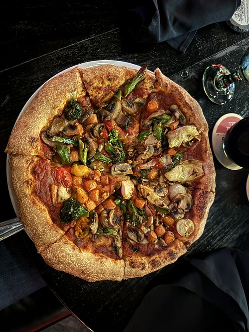 Vegan pizza   at The Raven's Nest in Lancaster