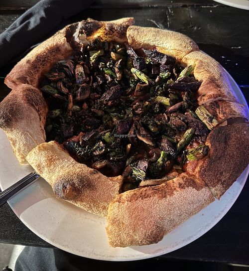 Vegan pizza (with seasonal veggies)  at The Raven's Nest in Lancaster