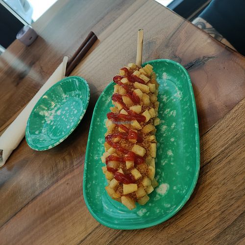 Potato vegan hotdog at Seoul Hotdog in Cologne