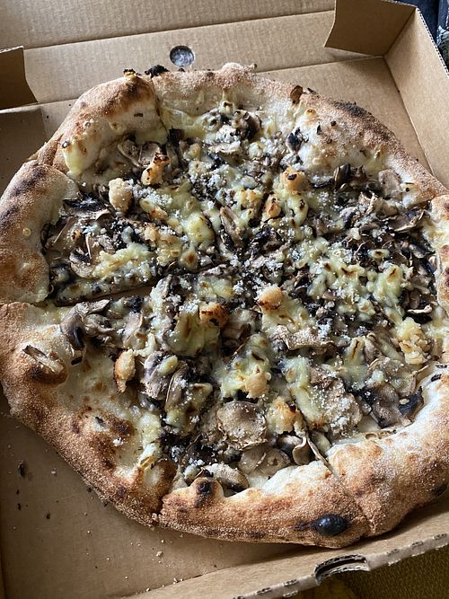 Mushroom Pizzaa  at Base Woodfired Pizza - Riverside in Christchurch