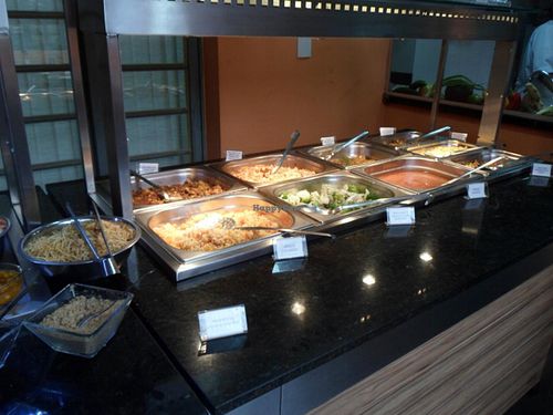 Hot buffet at Raízes Zen Perdizes in Sao Paulo
