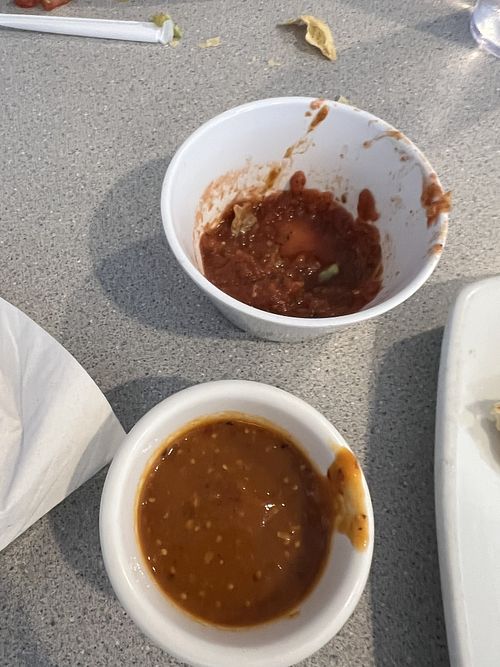 2 kinds of salsa   at Katrina's in Millcreek
