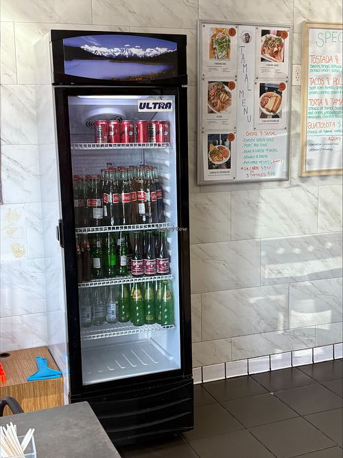 Drinks for sale at Shane's Tamales in Garden Grove