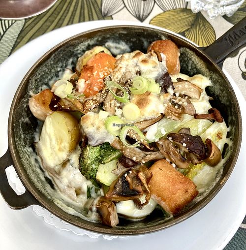 Roast vegetable skillet  at Restaurant Au Relais in Riquewihr