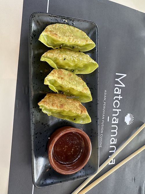 Vegetable Gyoza  at Matchamama  in Lisbon