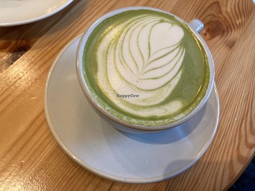 Pistachio matcha at The Walkers Espresso in New York City