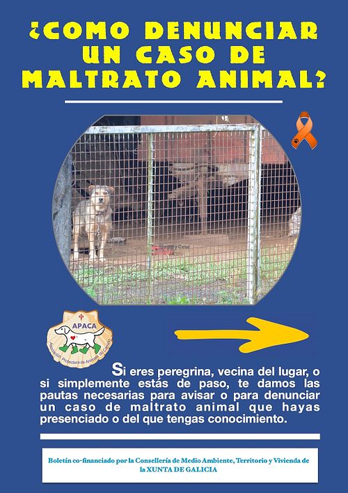 "La única denuncia mal hecha es aquella que no se hace".
Las Administraciones y Autoridades incumplen sistemáticamente la legislación sobre protección animal.

Consulta de qué forma puedes actuar: Https://paradoxahumana.com/6260-2 at Asociación Protectora Animales del Camino (APACA) in Arzua