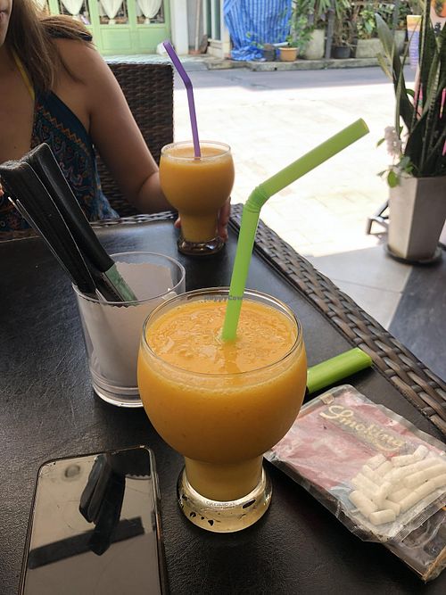 Nice, sweet mango juice at Natalie's 2 Restaurant & Bar in Phuket